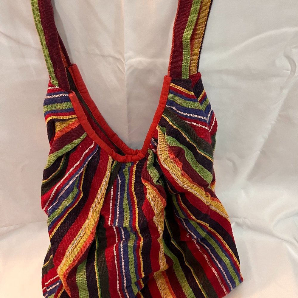 🌈MULTI COLOR🌈 Striped TOTE HANDBAG
